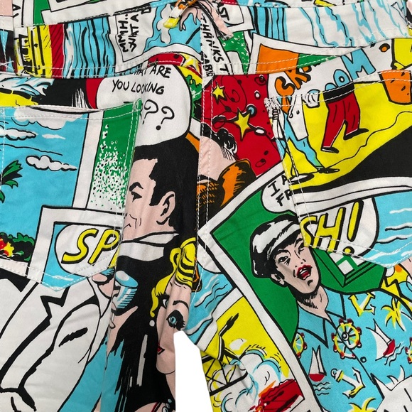 ⚡️HP⚡️Rare Women’s Dolce & Gabbana Printed Comics Stretch Pants Jeans Size 4 US - Picture 7 of 16